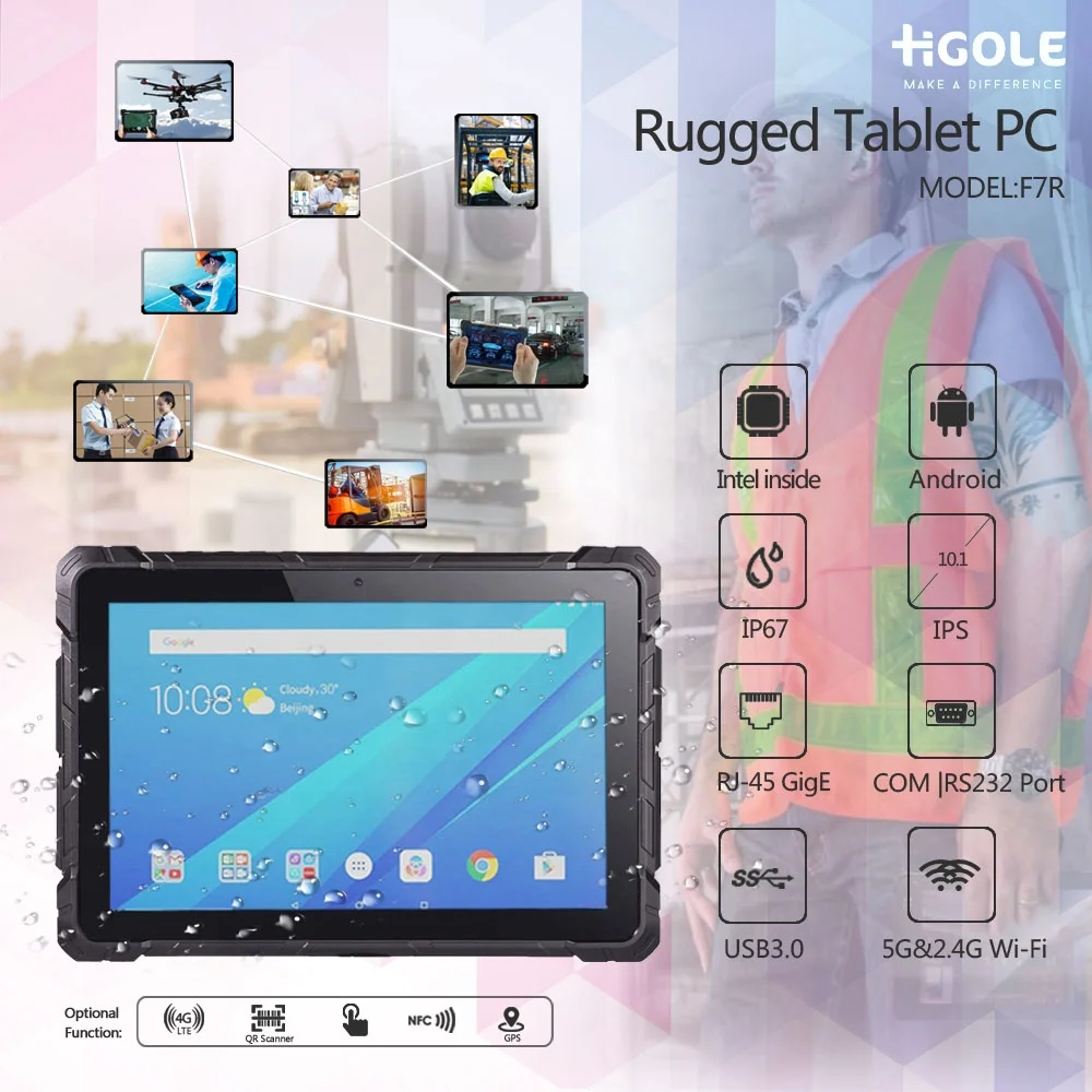 10.1 inch Drone Control Android 9 Wirelsss Smart Touch Screen industrial rugged tablets
10.1 inch Drone Control Android 9 Wirelsss Smart Touch Screen industrial rugged tablets