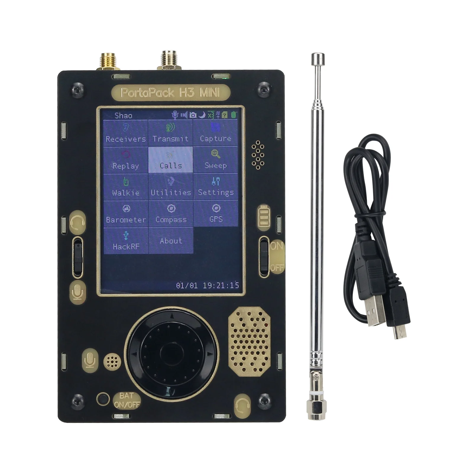 PortaPack H3 SE & HackRF One R9 V1.9.1 Full-Featured SDR Built-in Barometer Compass GPS Receiver
PortaPack H3 SE & HackRF One R9 V1.9.1 Full-Featured SDR Built-in Barometer Compass GPS Receiver
