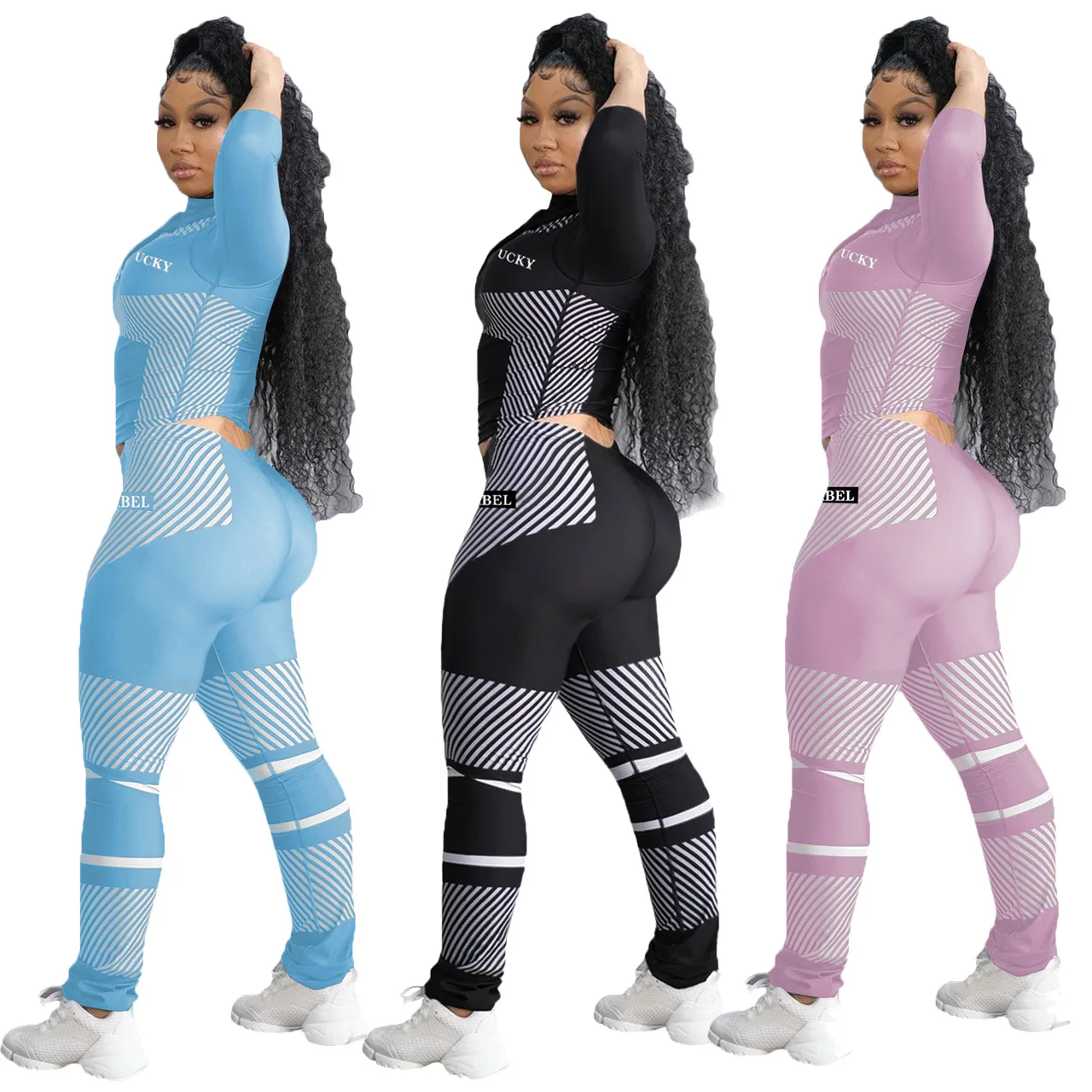 2021 new product hot selling letter printed sports leisure suit in Europe and America women s 2 peice outfits
2021 new product hot selling letter printed sports leisure suit in Europe and America women s 2 peice outfits