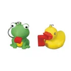 Plastic Animal Tongue Pop Out Squeeze Toys Keyring Keychain