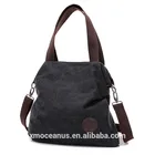 Shoulder 2020 Cheap Factory Price Custom Popular Vintage Design Khaki Women Canvas Shoulder Handbag
