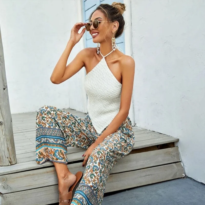 2021 Summer Casual Solid Sexy Drawstring Sleeveless Women Halter Top Knit Halter Crop Top Halter Ladies Sexy Knitted Crop Tops
2021 Summer Casual Solid Sexy Drawstring Sleeveless Women Halter Top Knit Halter Crop Top Halter Ladies Sexy Knitted Crop Tops