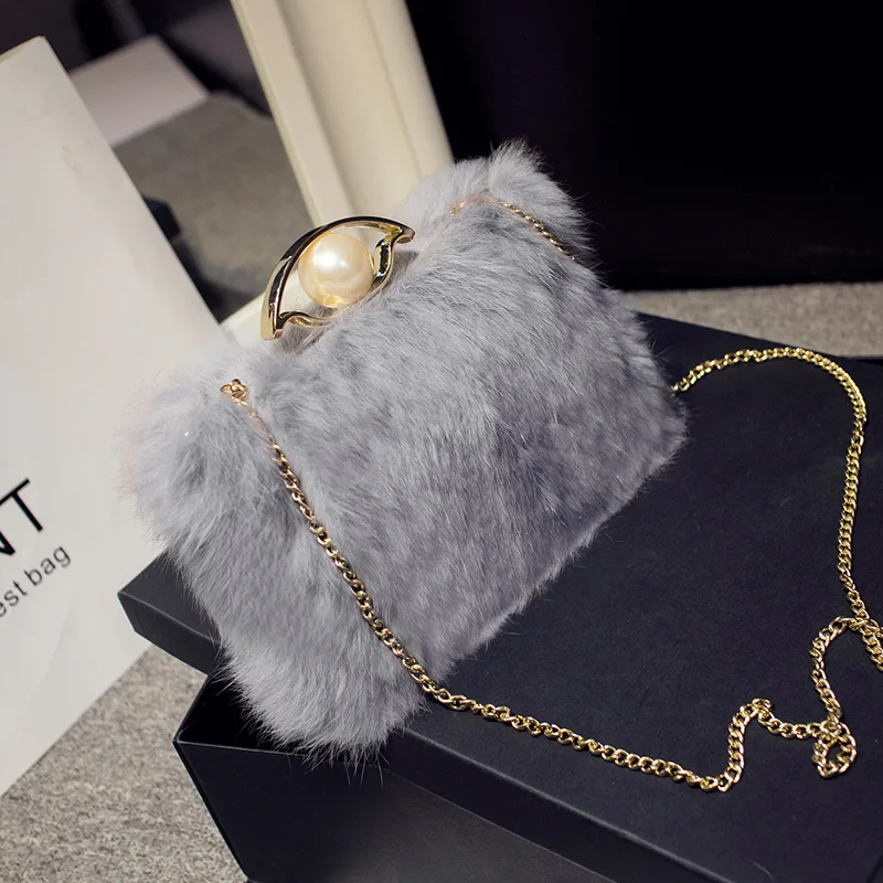 Fashion Female Lady Real Rabbit Hair Plush Clutch Hand Crossbody Bag With Chain, 5 colors
Fashion Female Lady Real Rabbit Hair Plush Clutch Hand Crossbody Bag With Chain, 5 colors