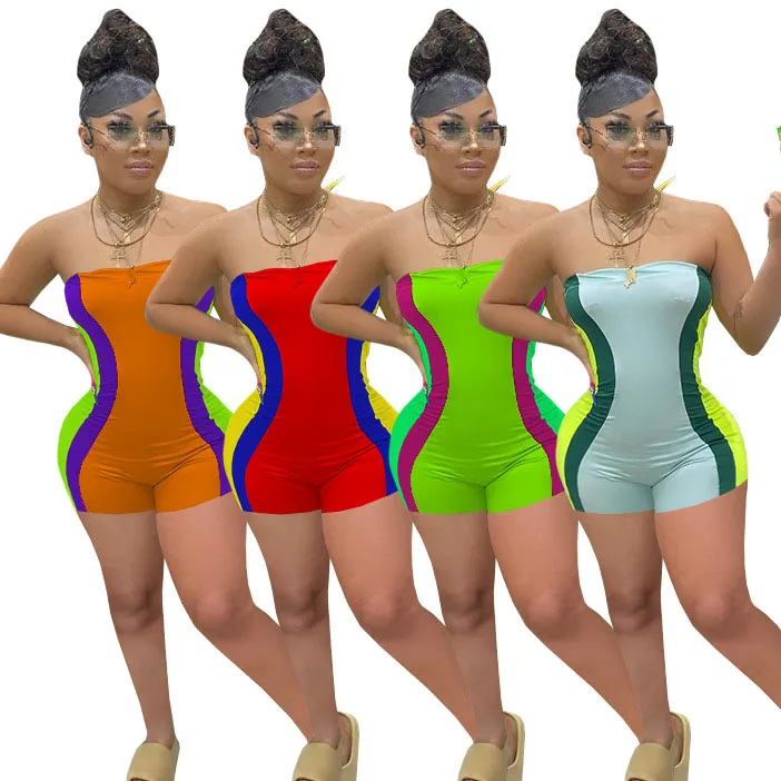 EB-20060502 Wholesale Short Rompers Womens Strapless Jumpsuit One Piece Club Dresses Women Summer Clothing
EB-20060502 Wholesale Short Rompers Womens Strapless Jumpsuit One Piece Club Dresses Women Summer Clothing