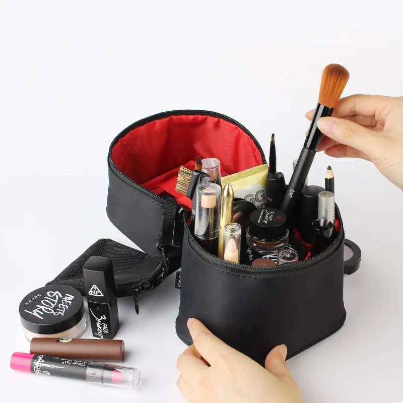 Wholesale Nylon Waterproof Women Makeup Box Large Capacity Travel Wash Cosmetic Storage Toiletry Bags Cases, Customized
Wholesale Nylon Waterproof Women Makeup Box Large Capacity Travel Wash Cosmetic Storage Toiletry Bags Cases, Customized