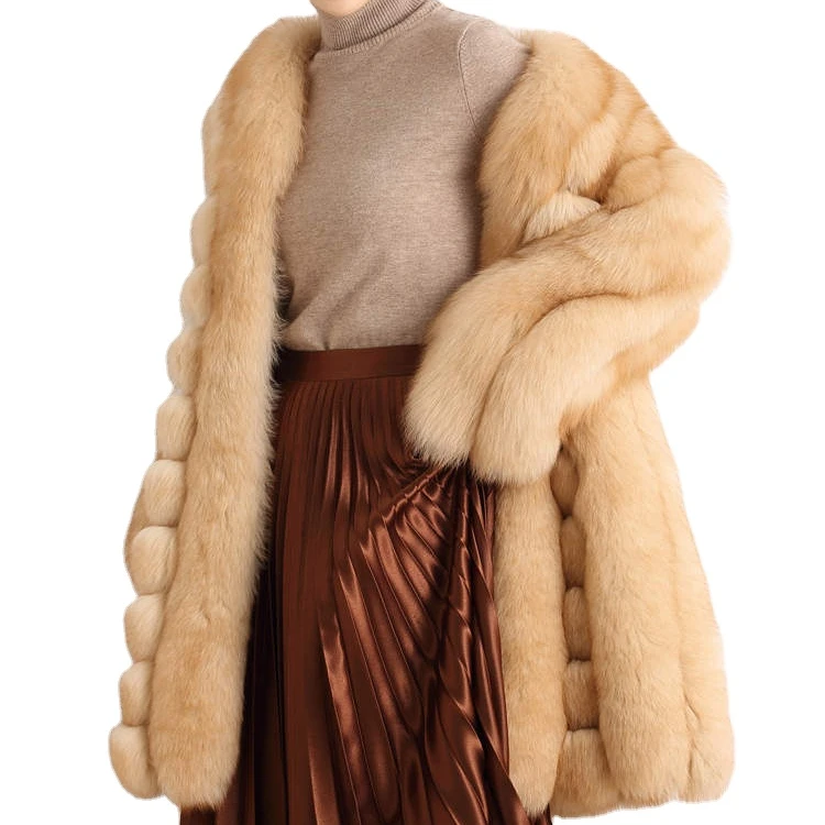Luxury woman fur coat long warm winter noblest ladies real fox fur coat free size fur coats
Luxury woman fur coat long warm winter noblest ladies real fox fur coat free size fur coats