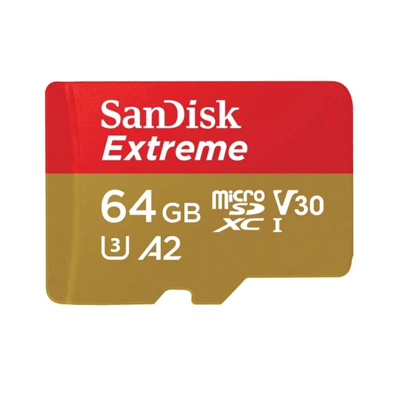 

Original SanDisk A2 Extreme 64G 128G 256gb Micro SD Card U3 memory card V30 Class10 flash TF Card With 4K HD