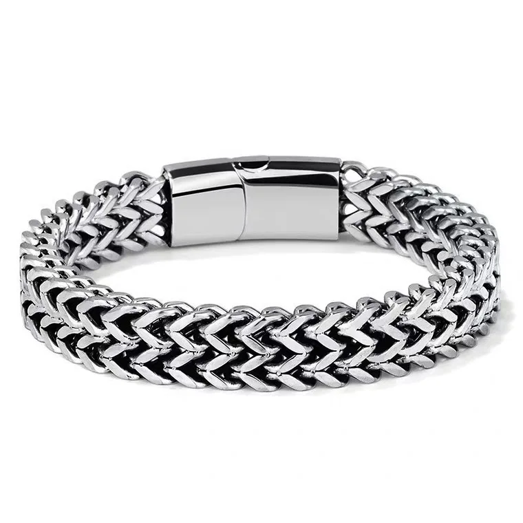 Western Style Luxury And Fashion Monden Men Wome Jewelry Stainless Steel Bracelet, Silver color
Western Style Luxury And Fashion Monden Men Wome Jewelry Stainless Steel Bracelet, Silver color