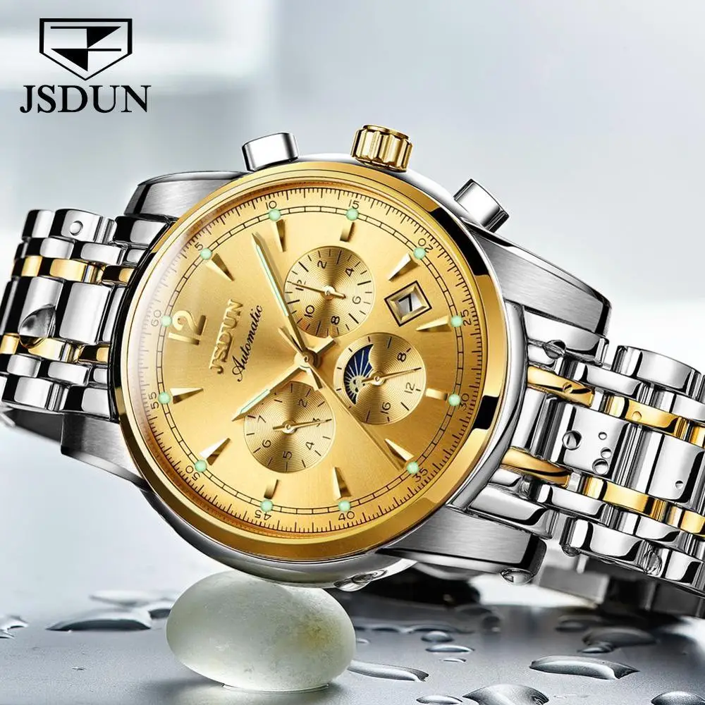 Men Watch Top Luxury Brand JSDUN 8750 Men Automatic Mechanical WristWatch Fashion Business Stainless Steel Strap Hand Clock, 7 colors choice
Men Watch Top Luxury Brand JSDUN 8750 Men Automatic Mechanical WristWatch Fashion Business Stainless Steel Strap Hand Clock, 7 colors choice