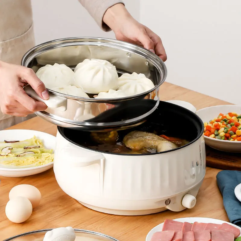 Electric skillet non-stick electric wok multi-function household electric hot pot student electric hot pot cooking and cooking i, Grey
Electric skillet non-stick electric wok multi-function household electric hot pot student electric hot pot cooking and cooking i, Grey