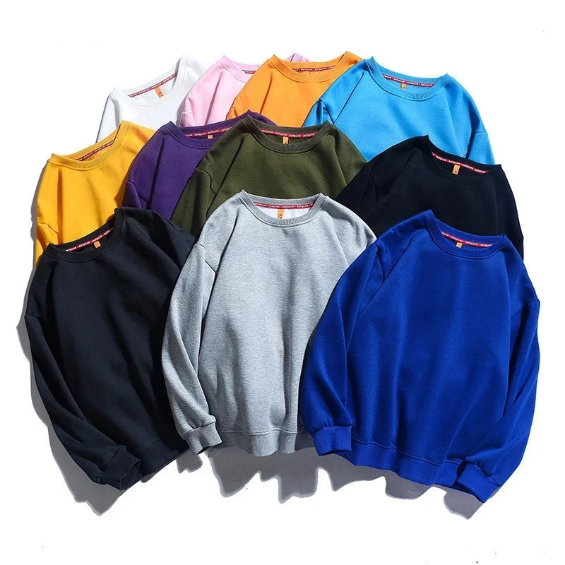 Casual Loose Solid Color Cotton Plain Sweatshirts, Crewneck Unisex Pullover Sweatshirt
Casual Loose Solid Color Cotton Plain Sweatshirts, Crewneck Unisex Pullover Sweatshirt