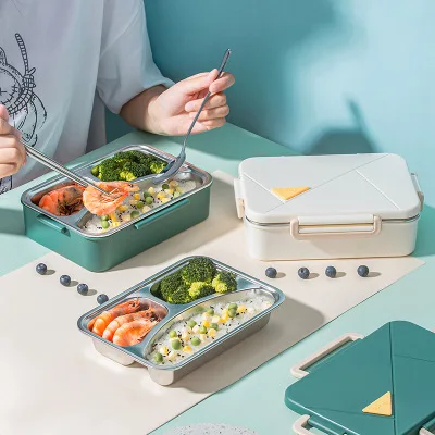 2020 New Style Custom Logo School Travel Picnic Leakproof Food Container 3 Compartments Tiffin Lunch Box 304 Stainless Steel, Pink,blue,blue,green,or custom color
2020 New Style Custom Logo School Travel Picnic Leakproof Food Container 3 Compartments Tiffin Lunch Box 304 Stainless Steel, Pink,blue,blue,green,or custom color