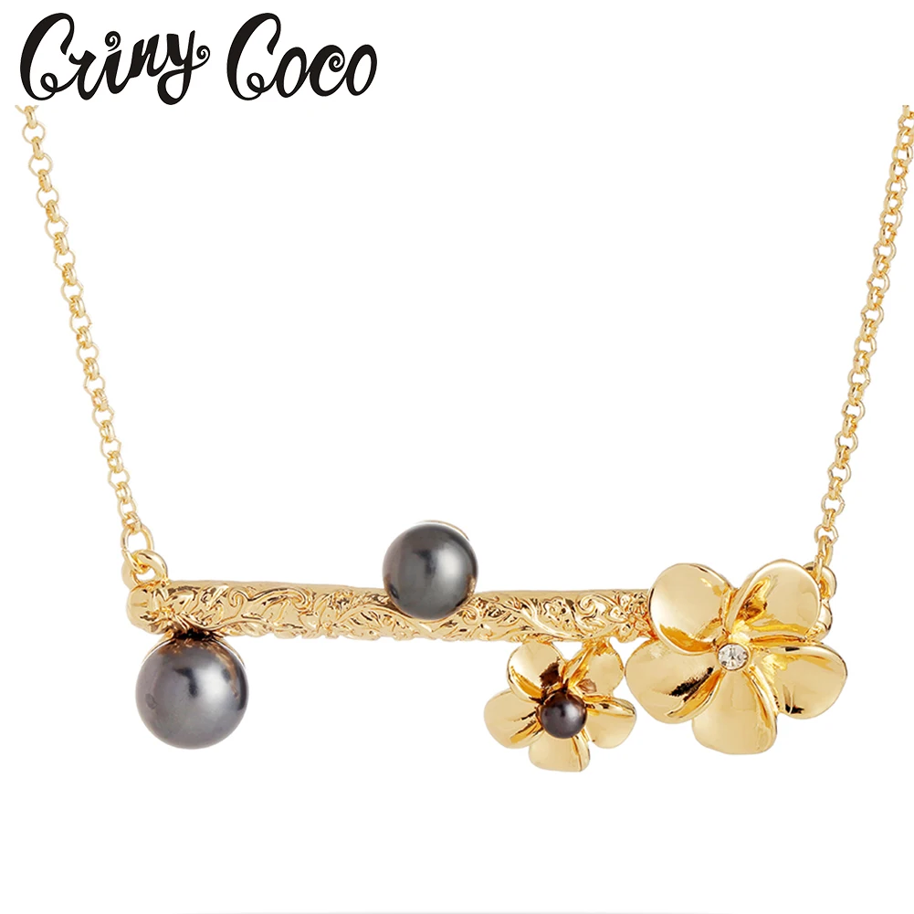 Cring CoCo Rhinestone Necklace Pearl Leaf Flower Pendant Hawaiian Leaf Pendant Necklace Gold Wholesale For Women
Cring CoCo Rhinestone Necklace Pearl Leaf Flower Pendant Hawaiian Leaf Pendant Necklace Gold Wholesale For Women