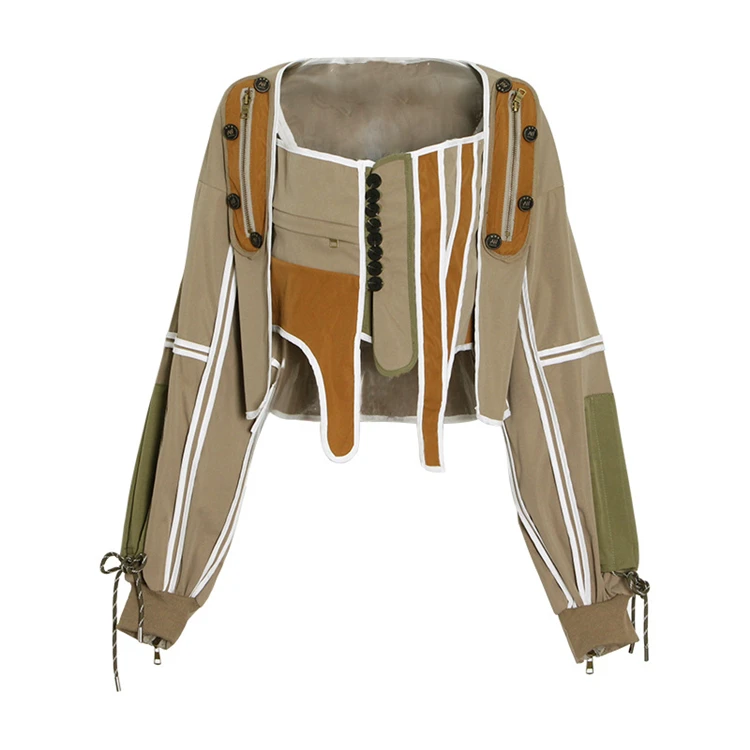 DUODUOCOLOR New style street corner fashion individuality contrast color 2021 summer clothes women coat D98018
DUODUOCOLOR New style street corner fashion individuality contrast color 2021 summer clothes women coat D98018