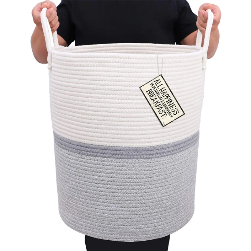 Woven Rope Storage Basket For Blanket And Book Large Laundry Basket basket organizer storage
Woven Rope Storage Basket For Blanket And Book Large Laundry Basket basket organizer storage