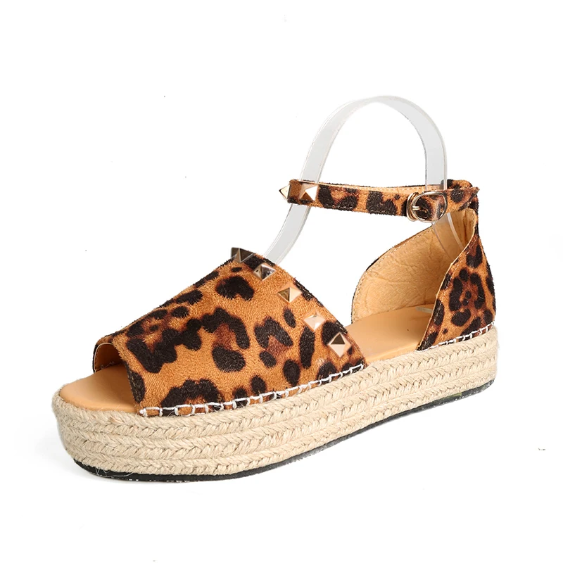 High Quality Summer Fashionable Platform Leopard Print Outdoor Beach Women's Sandals, As picture
High Quality Summer Fashionable Platform Leopard Print Outdoor Beach Women's Sandals, As picture