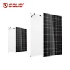 SOLID 340W 72 cells 24V white monocrystalline dual glass white solar panel PV Module With High Hot Spot Resistance