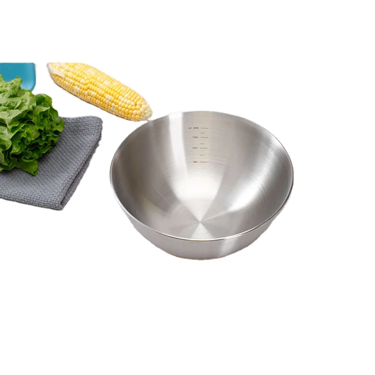 Wholesale stainless steel egg bowl set home kitchen egg and pasta cream bowl baking tool
Wholesale stainless steel egg bowl set home kitchen egg and pasta cream bowl baking tool