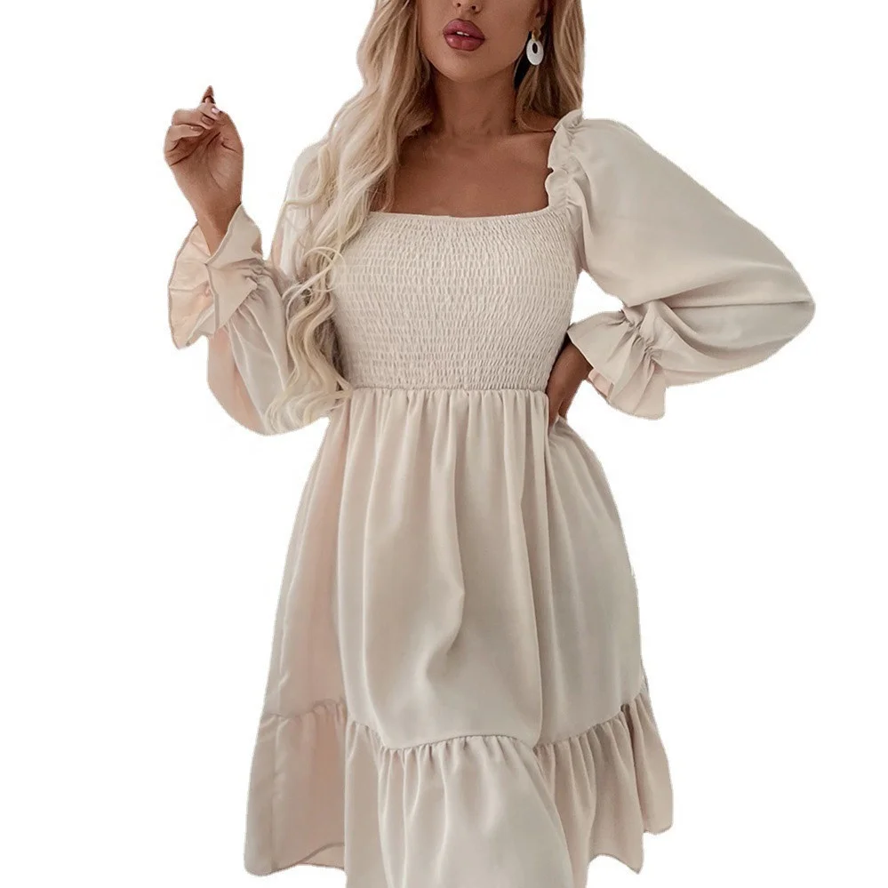 Female summer / autumn elegant square collar dress women's sexy fashion 4 colors long sleeve dress ladies's casual skinny dress
Female summer / autumn elegant square collar dress women's sexy fashion 4 colors long sleeve dress ladies's casual skinny dress