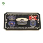 Black USN Symbol Challenge Souvenir High Raised Metal Gold Plated Chief Coin