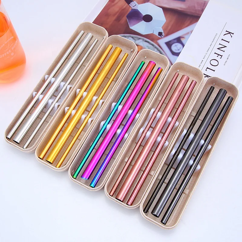 Jumbo Stainless Steel Portable Collapsible Reusable Boba Straw With Pointed Tip, Black
Jumbo Stainless Steel Portable Collapsible Reusable Boba Straw With Pointed Tip, Black