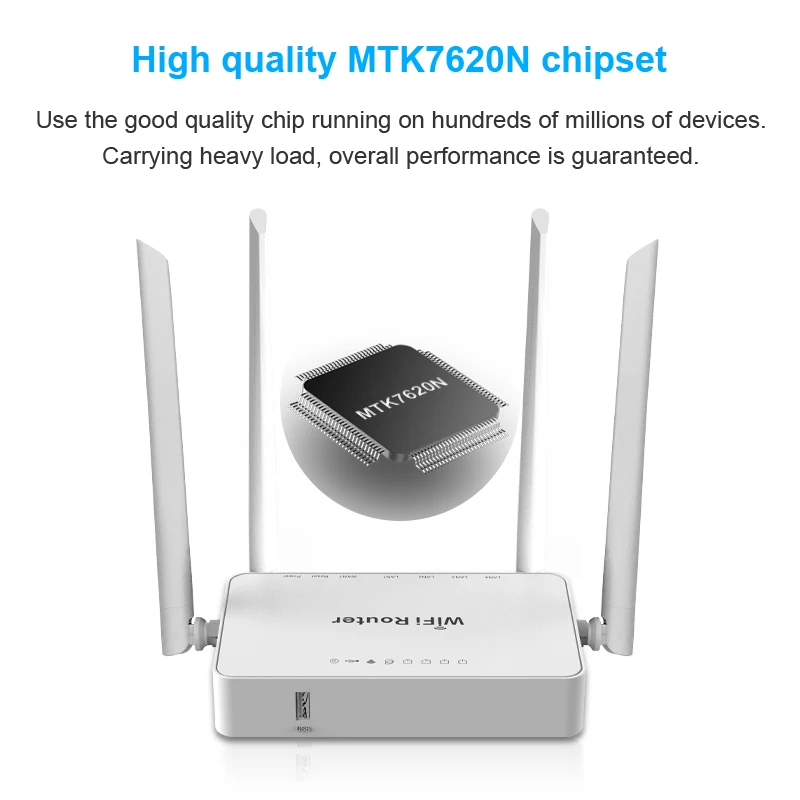 Factory Wholesale 300Mbps Openwrt LEDE Custom Wireless Modem 4G Home Wifi Router