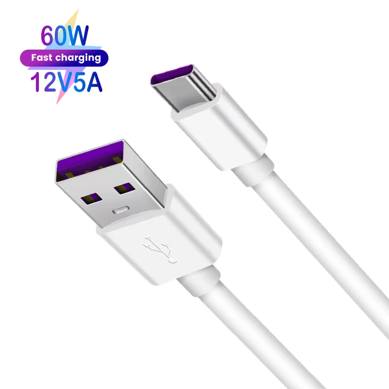 Cable Factory 12V 5A 60w USB C Mobile Phone Fast Charger Cable For Smart Android Phone
Cable Factory 12V 5A 60w USB C Mobile Phone Fast Charger Cable For Smart Android Phone