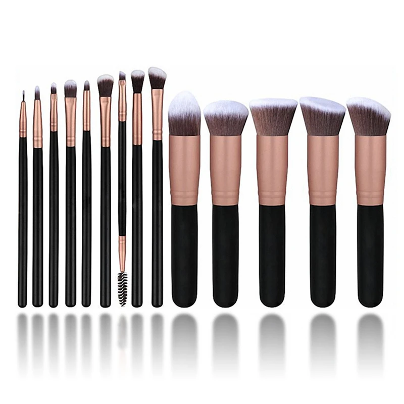 Amazon Hot Selling Professional Premium Customized Makeup Brush Set 14 PCS Flat Foundation Brush Eyelash Eyeshadow Eyebrow Brush, Black handle
Amazon Hot Selling Professional Premium Customized Makeup Brush Set 14 PCS Flat Foundation Brush Eyelash Eyeshadow Eyebrow Brush, Black handle