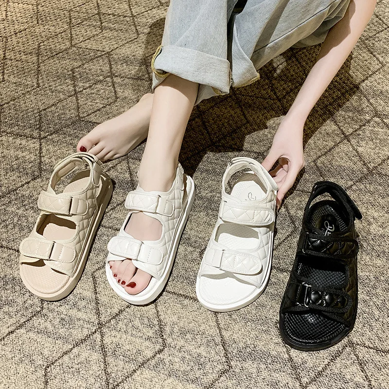 Women's sandals2021Summer new fashion Chanel style Net red Velcro cheap wholesale sandals
Women's sandals2021Summer new fashion Chanel style Net red Velcro cheap wholesale sandals
