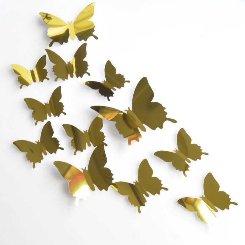 12Pcs/set butterfly decorations Reflective PET Wall Mirror Decal Wall Art Decor Self-adhesive 3D Mirror Wall Stickers for Party
12Pcs/set butterfly decorations Reflective PET Wall Mirror Decal Wall Art Decor Self-adhesive 3D Mirror Wall Stickers for Party