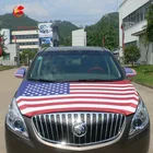 Fabric print car engine custom puerto rico flag car bonnet hood cover sports fan decorative car bonnet flag banner
