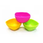 2019 FDA durable Square Shape Unbreakable High Quality Silicone Bowl For Kids