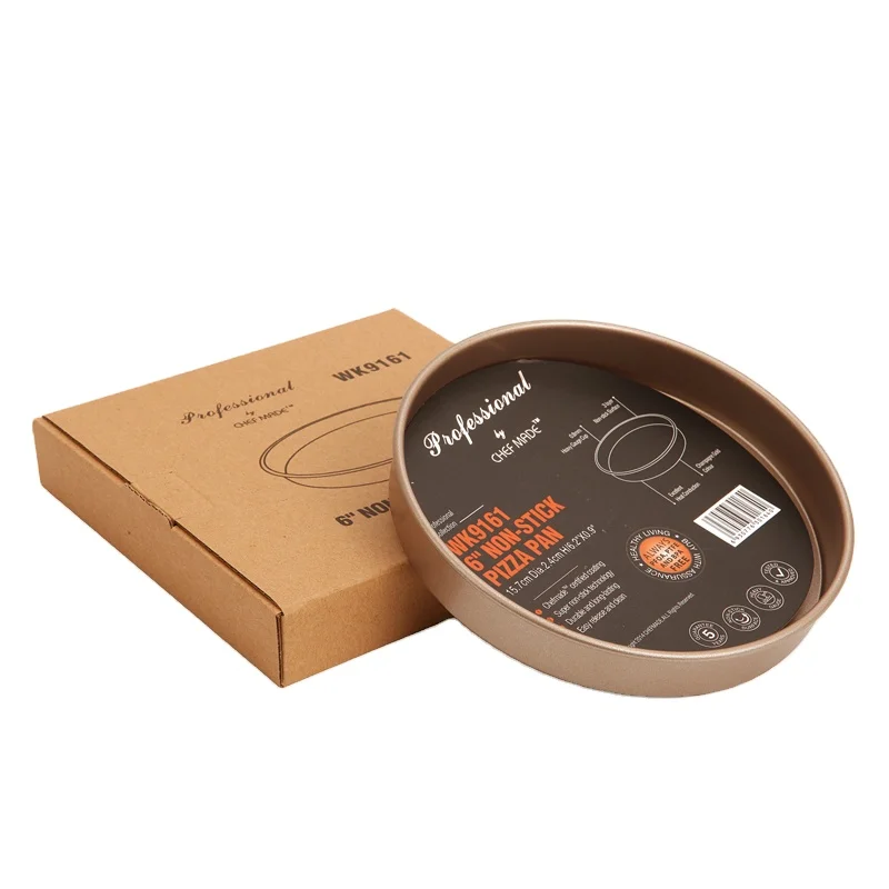 CHEFMADE 6" 6inch Premium Carbon Steel Non-Stick Bakeware Pizza Pan for Oven Baking, Champagne gold
CHEFMADE 6" 6inch Premium Carbon Steel Non-Stick Bakeware Pizza Pan for Oven Baking, Champagne gold
