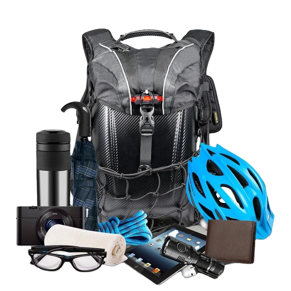 Waterproof Multifunctional backpack Outside with Helmet Mesh USB Warning light Mountain-Climbing Hiking Motorcycle Backpack, Customized color
Waterproof Multifunctional backpack Outside with Helmet Mesh USB Warning light Mountain-Climbing Hiking Motorcycle Backpack, Customized color
