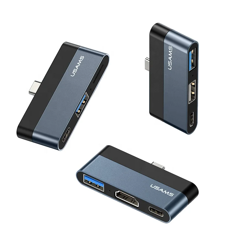 USAMS SJ490 2021 Newest Hot-Selling In Amazon 2 USB Ports 1 Type-C Ports Mini HUB For Mobile Phone Tablet Laptop Use, Dark grey
USAMS SJ490 2021 Newest Hot-Selling In Amazon 2 USB Ports 1 Type-C Ports Mini HUB For Mobile Phone Tablet Laptop Use, Dark grey