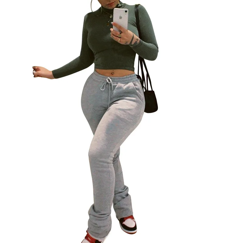 Autumn and winter new women's dress high waist wrinkles pile up pants stack pants, Picture
Autumn and winter new women's dress high waist wrinkles pile up pants stack pants, Picture