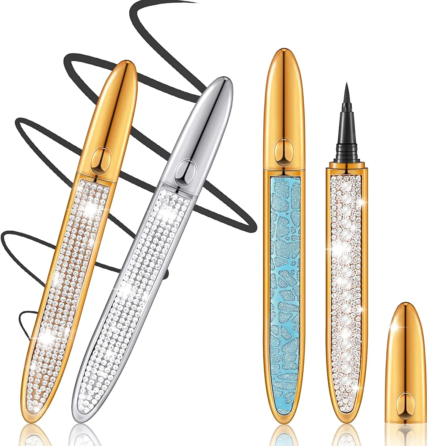 New Diamond Waterproof Water Activated Liquid Adhesive Eyeliner Glue Pen Makeup Cosmetic Magnetic Eyeliner, Black color,transparent, brown
New Diamond Waterproof Water Activated Liquid Adhesive Eyeliner Glue Pen Makeup Cosmetic Magnetic Eyeliner, Black color,transparent, brown