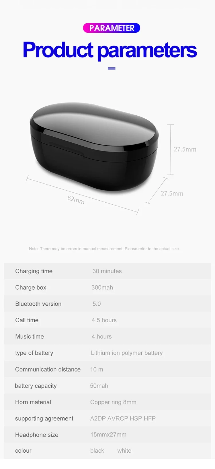 M1 TWS in Ear Wireless Earbuds IPX6 Waterproof Automatic Pairing Wireless Earphone Noise Cancelling Touch Control Headphone - ANKUX.COM