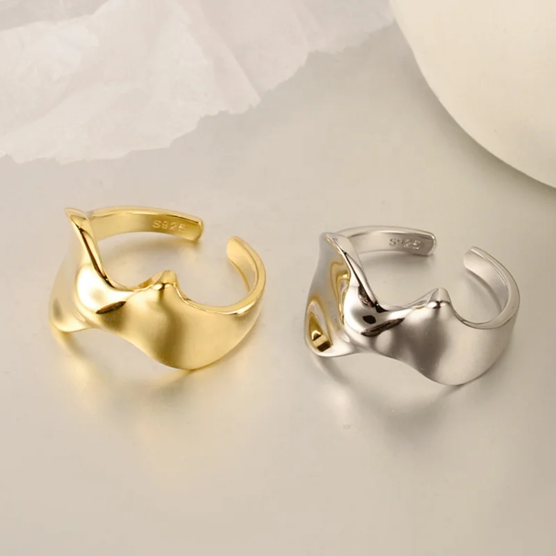 Creative Design 925 Sterling Silver Women Custom Adjustable Ring Vintage Geometric 18k Gold Plated Geometric Rings For Girls
Creative Design 925 Sterling Silver Women Custom Adjustable Ring Vintage Geometric 18k Gold Plated Geometric Rings For Girls