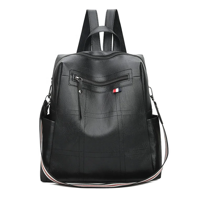 Ultralight waterproof black pu leather temperament fashion women school backpack bags
Ultralight waterproof black pu leather temperament fashion women school backpack bags
