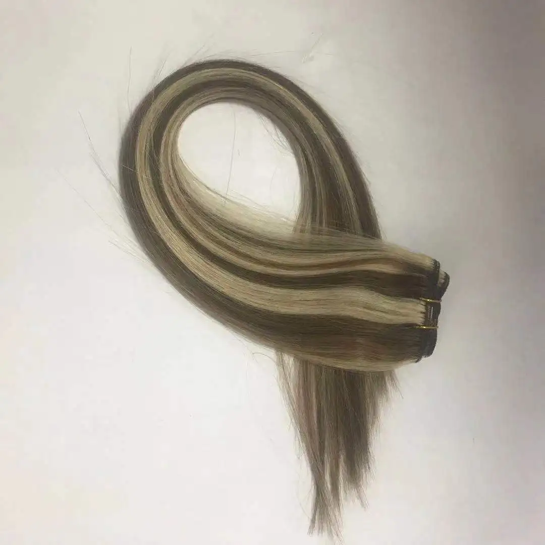Piano 3 Colors Blonde Middle Brown Light Brown Mixed Clip in Hair Extension one Piece, Any color can be made
Piano 3 Colors Blonde Middle Brown Light Brown Mixed Clip in Hair Extension one Piece, Any color can be made