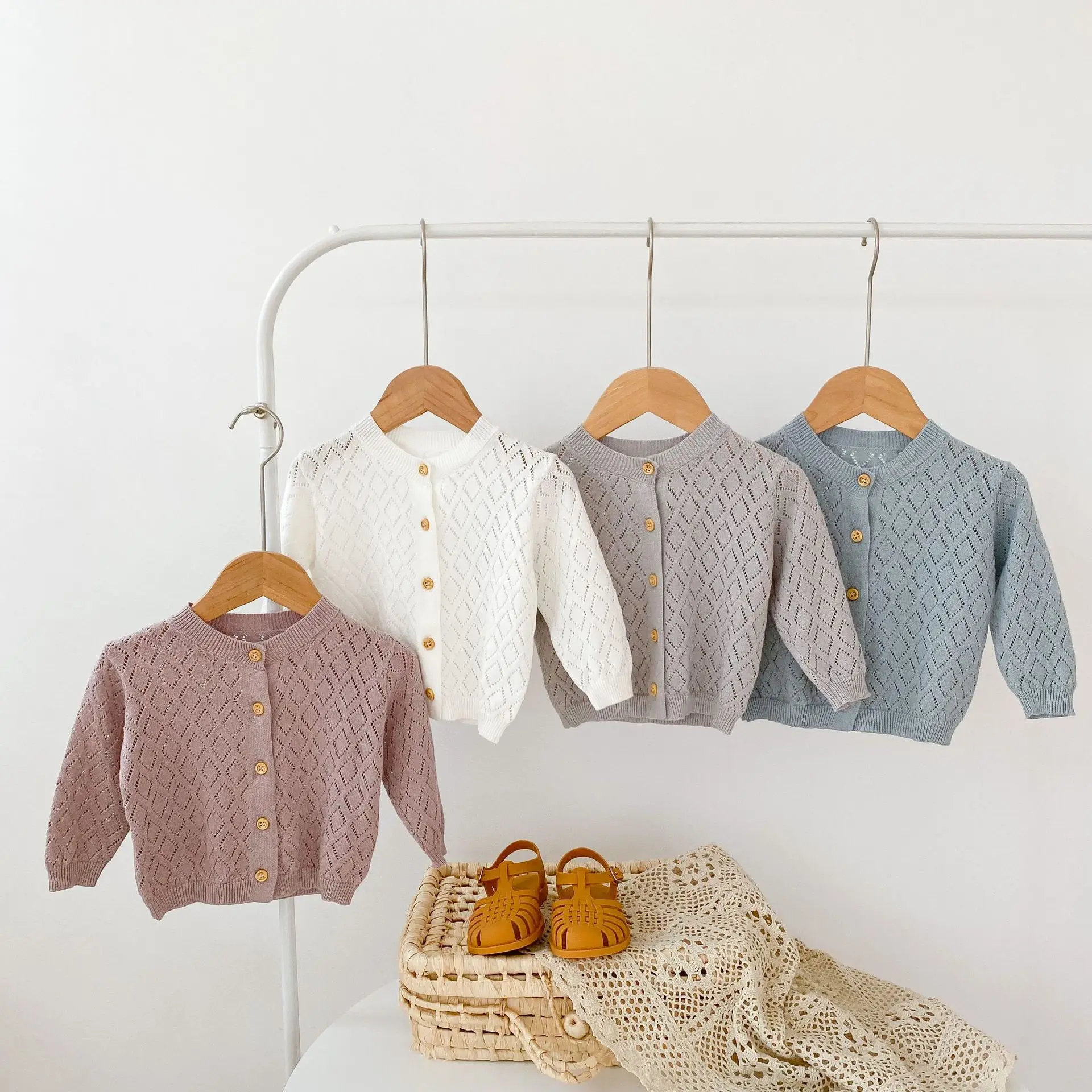 PP83048 summer spring toddler baby sweater solid white knitted cardigan girls cotton waistcoat kids children's clothing
PP83048 summer spring toddler baby sweater solid white knitted cardigan girls cotton waistcoat kids children's clothing