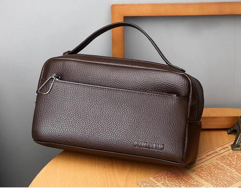 Top Quality Luxury Fashion Tiding Large Capacity Men's Leather Hand Bag Business Casual Tide Bag
Top Quality Luxury Fashion Tiding Large Capacity Men's Leather Hand Bag Business Casual Tide Bag