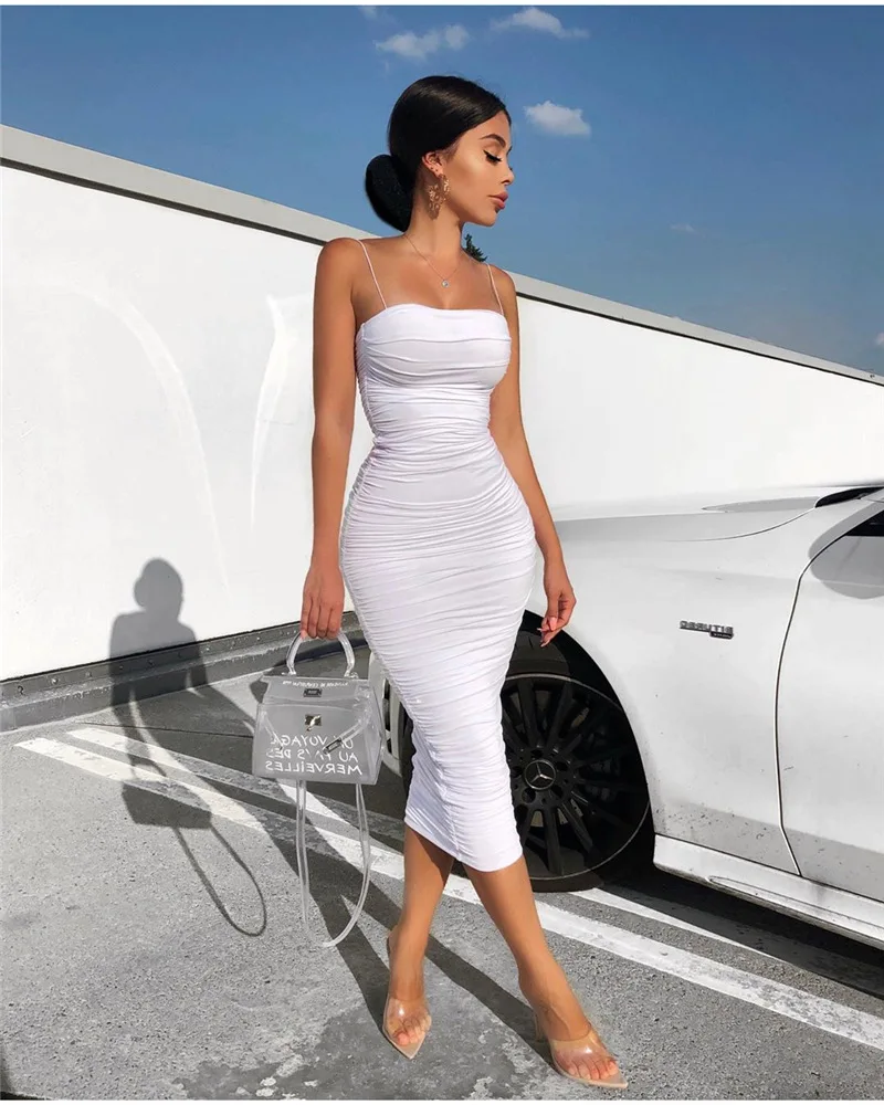 2020 new arrivals summer ruched spaghetti strap design women sexy long bodycon casual dresses
2020 new arrivals summer ruched spaghetti strap design women sexy long bodycon casual dresses