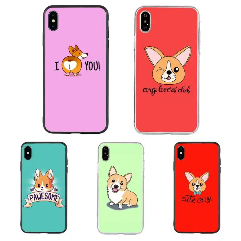 Corgi Phone Cases for iPhone 11 Pro 6s 7 8 Plus X XS MAX XR Case Funny Cute Dog Soft Silicone TPU Candy Back Covers Accessories
Corgi Phone Cases for iPhone 11 Pro 6s 7 8 Plus X XS MAX XR Case Funny Cute Dog Soft Silicone TPU Candy Back Covers Accessories