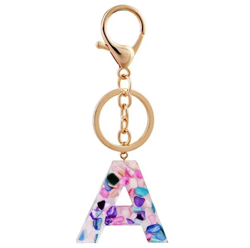 New Design Fashion Laser Plastic 26 Alphabet Keyring English Letter Resin Acrylic Keychains
New Design Fashion Laser Plastic 26 Alphabet Keyring English Letter Resin Acrylic Keychains