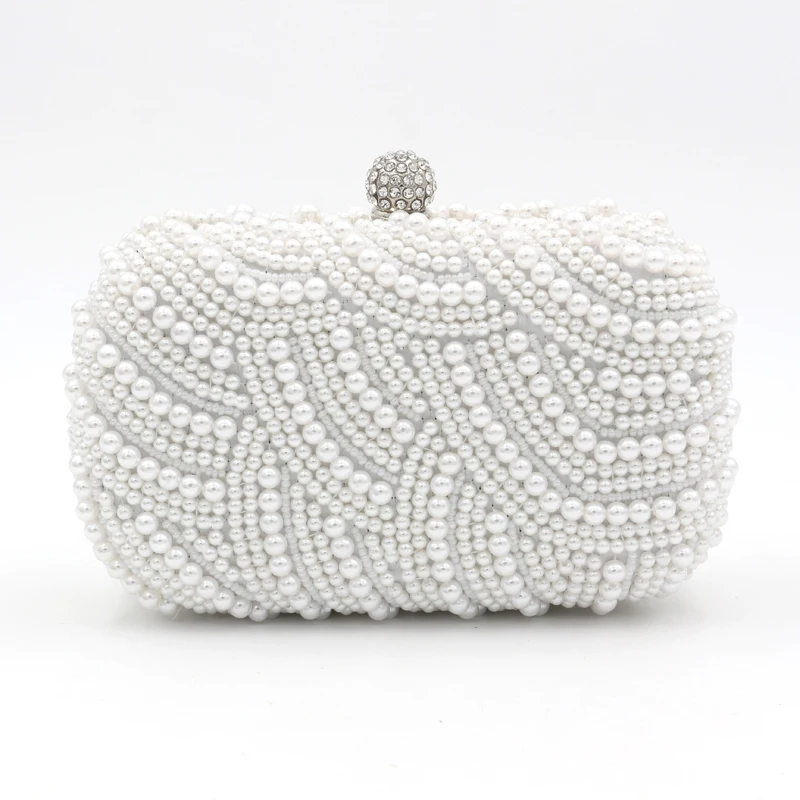 New Style Lady Handmade White Pearl Beaded Dinner Party HandBag Wedding Clutch Womens Pearl Evening Bags Bridal Purse Bags, Black white beige
New Style Lady Handmade White Pearl Beaded Dinner Party HandBag Wedding Clutch Womens Pearl Evening Bags Bridal Purse Bags, Black white beige