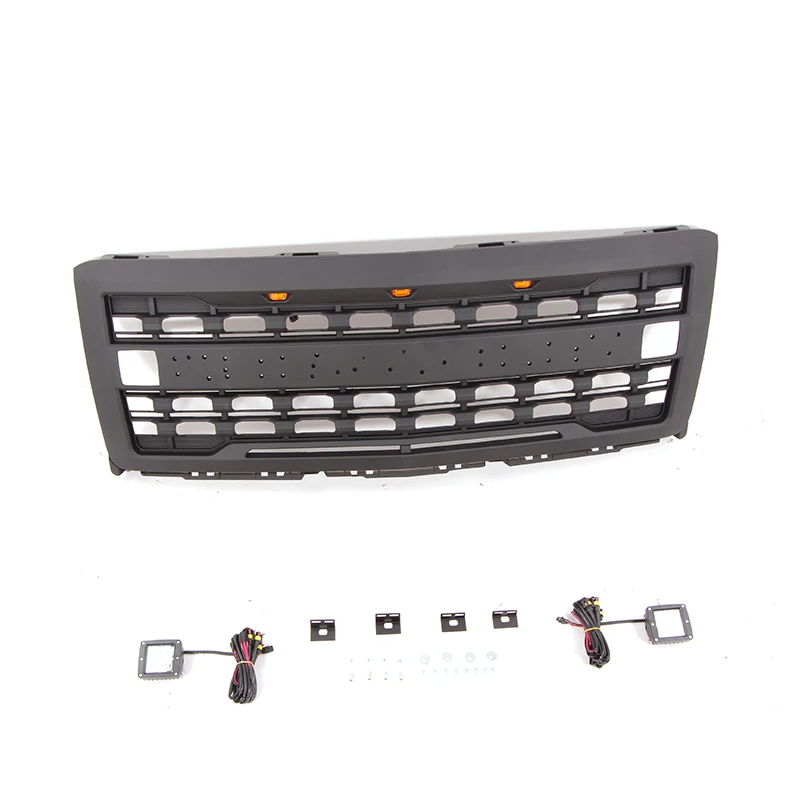 product 2014 2015 auto parts front grill  with cube light for chevrolet silverado-56