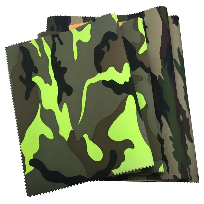 Free Sample 1mm Soft Neoprene Fabric Sheets With Camouflage Polyester