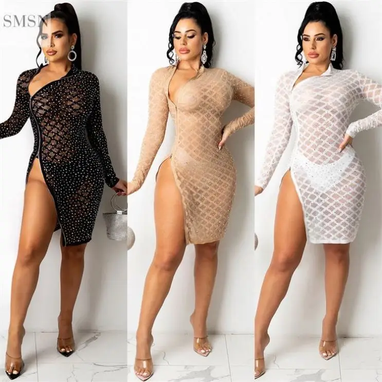 AMELIE Fashion 2021 Rhinestone Ornament Long Sleeves Woman Casual Dress Sexy Bodycon Dress Women
AMELIE Fashion 2021 Rhinestone Ornament Long Sleeves Woman Casual Dress Sexy Bodycon Dress Women